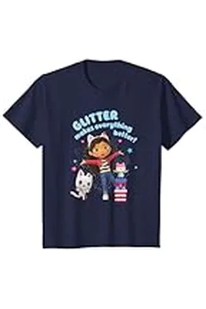 Gabbys Dollhouse Niños Glitter Makes Everything Better Youth Camiseta