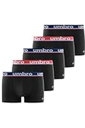 Umbro Calzoncillo Ropa Interior Hombre Algodón Liso (Paquete de 5)