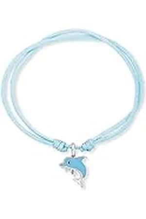 HERZENGEL Pulsera de nailon para niñas y niños, con colgante de esmalte, cierre de ojal, longitud ajustable, sin níquel, Eine Grösse, Nailon, No es una piedra preciosa