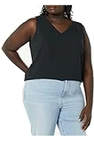 Amazon Camiseta Interior sin Mangas de Ajuste Normal (Disponible en Tallas Grandes) Mujer, , S