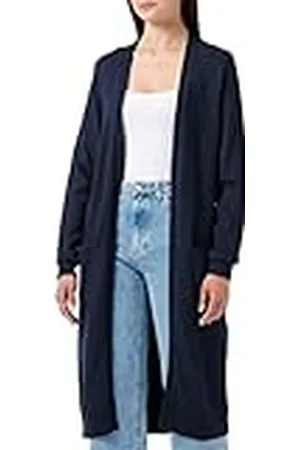 VILA Clothes Viril L/s Long Knit Cardigan-Noos, Chaqueta Punto Mujer, , 40 (Talla del Fabricante: Large)