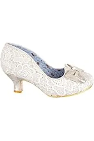 Irregular Choice Dazzle Razzle WF, Zapatos Planos Mary Jane Mujer, White, 36 EU Ancho