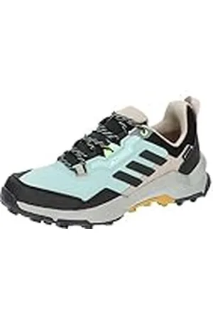 adidas Terrex Ax4 GTX W, Shoes-Low Mujer, Semi Flash Aqua/Core Black/Preloved Yellow, 40 EU
