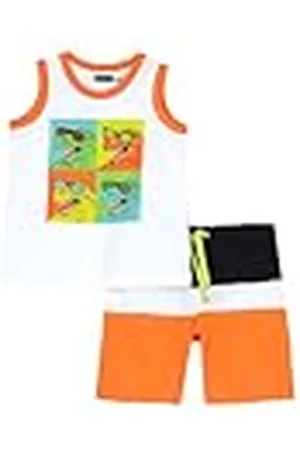 chicco Conjunto Niño con Camiseta sin Mangas y Pantalones Cortos en Tejido Suave, Designed in Italy, Ropa Bebé 0-24