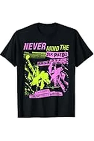 Sex Pistols Official Classic Japan Tour Rosa Amarillo Camiseta