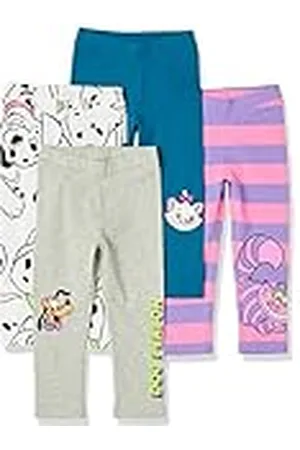Amazon Disney | Marvel | Star Wars | Frozen | Princess Leggings Niña, Pack de 4, , 5 años