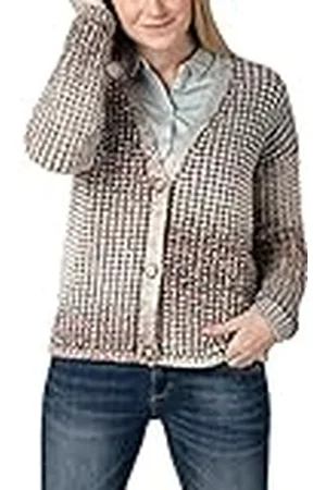 Timezone Puffy Suéter cárdigan, , XL para Mujer