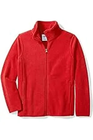 Amazon Chaqueta de Forro Polar con Cremallera Completa y Cuello Levantado Niño, , 9 años