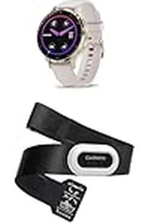 Garmin Venu 3S – GPS Fitness Smartwatch with Bluetooth Calling and Voice Assistant, Ultra-Sharp 1.3 Inch/1.1 Inch & HRM-Pro Plus – Premium Chest Strap