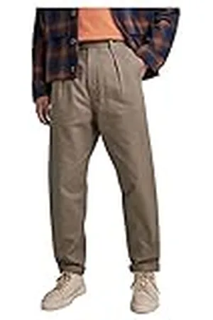 G-Star Para Hombre Pantalones Unisex Pleated Chino Relaxed, , 29W / 30L