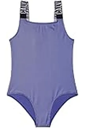 Calvin Klein Jeans Traje de baño Niñas Swimsuit de canalé, , 8-10 Años