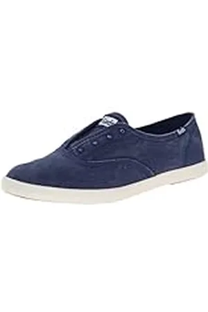Keds Zapatillas Deportivas Chillax de Mujer, sin Cordones, Efecto Lavado., Azul (Marino), 9.5 B(M) US