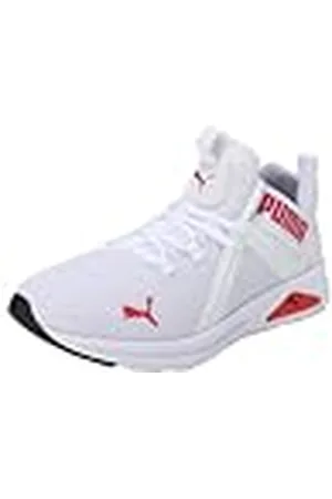 PUMA Enzo 2, Zapatillas para Correr de Carretera Hombre, Blanco Alto Riesgo Rojo, 45 EU