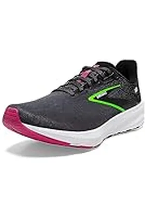 Brooks Launch 10, Running Shoe Mujer, Black/Blackened Pearl/Green, 40 EU
