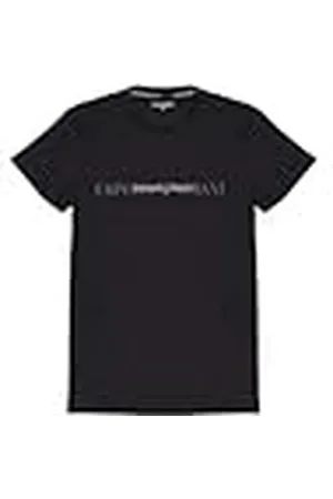 Emporio Armani Camiseta de Goma Pixel Logo Crew Neck, , XL Hombres
