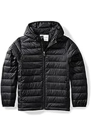 Amazon Chaqueta Acolchada con Capucha, Plegable, Ligera y Resistente a la Lluvia Niño, , 11-12 años