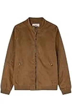 Springfield Chaquetas Cazadora Efecto Ante, , M para Hombre