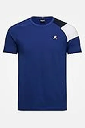 Le Coq Sportif ESS tee SS N°10 M Camiseta, Hombre, n.o.w/Black/Gris Chine, XXS