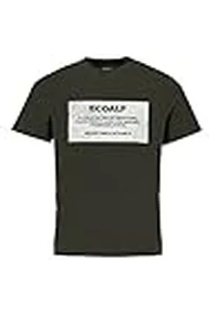 ECOALF Camiseta Hombre New Natalf Label Patch, con Manga Corta, de Algodón, Tejido Reciclado, Camiseta Manga Corta Hombre, Camiseta Algodón Hombre