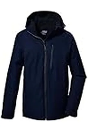 Killtec Hombre Chaqueta funcional/chaqueta de exterior con capucha con cremallera KOW 7 MN JCKT, dunkelnavy, S, 41845-000