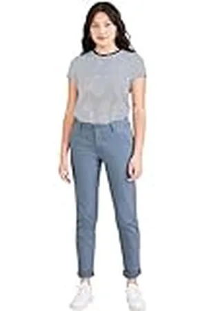 Dockers Weekend Chino Slim Fit, Extra Tall, Pantalones para Mujer, 28W