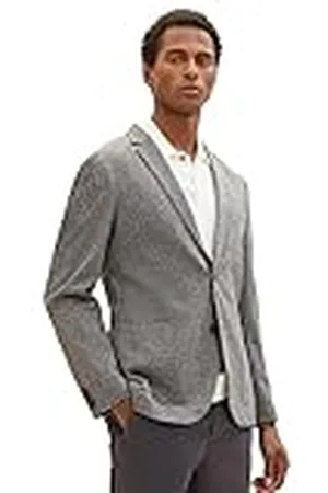 TOM TAILOR 1039891 Sakko, 19393-Grey Houndstooth, 54 para Hombre