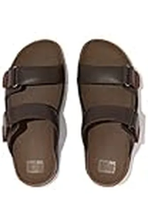 FitFlop Gogh Moc Slide in Leather, Sandalias deslizantes Hombre, , 47 EU