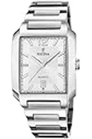 Festina Reloj Hombre F20677/2 On The Square Caja de Acero Inoxidable 316l Correa de Acero Inoxidable 316l