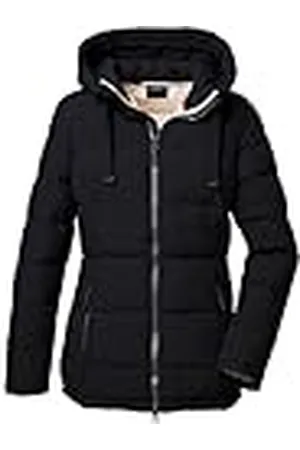 G.I.G.A. DX by killtec Mujer Chaqueta acolchada con capucha GW 68 WMN QLTD JCKT, schwarz, 46, 42390-000