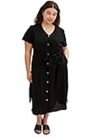TOM TAILOR Señoras Vestido de lino con cinturón 1033388, , 46
