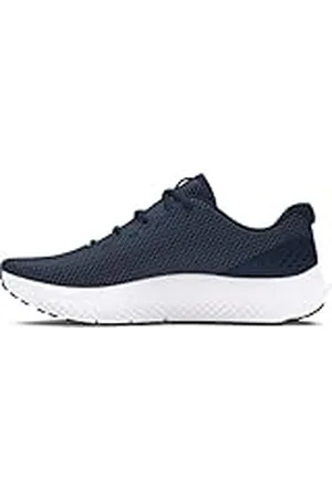Under Armour UA Charged Surge 4 Zapatos de deporte para hombre, ligeras y transpirables deportivas de hombre, color azul almirante/blanco/blanco