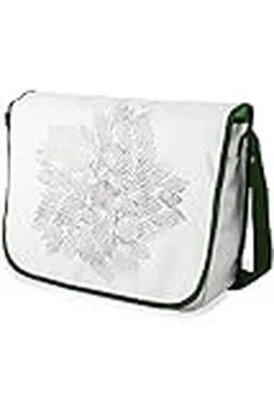 Bonamaison – Bolsas de Mensajero con Pulsera de Color Caqui para Estudiantes, Mochilas Escolares para niñas y niños, 29 x 36 cm