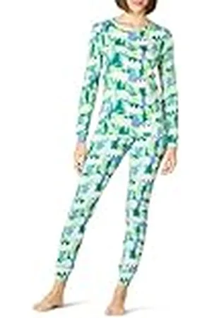 Amazon Conjunto de Pijama de Algodón Abrigado (Disponible en Tallas Grandes) Mujer, , L