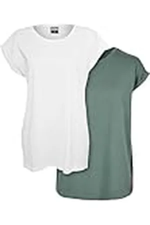 Urban classics Ladies Extended Shoulder Tee 2-Pack, Camiseta, Mujer, , XXL