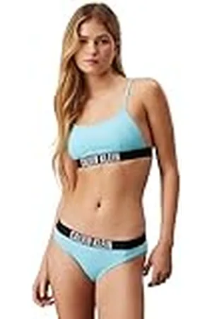 Calvin Klein Top de bikini Mujer Bralette Nylon sin aros, , M