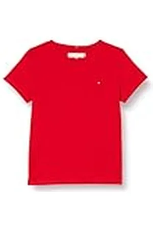 Tommy Hilfiger Essential Knit Top S/S Camiseta, , 80 para Niñas