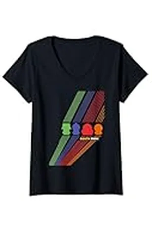 South Park Mujer Stan Kenny Kyle & Cartman Arte de línea en color Camiseta Cuello V