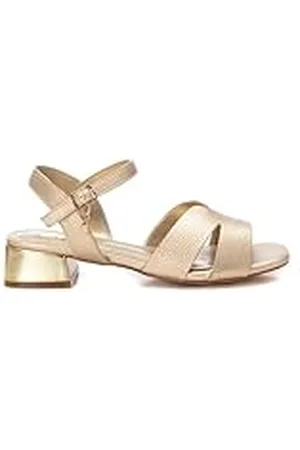 Xti Sandalia Mujer Oro - Calzado Cómodo y Versátil - Moda casual - Modelo 14412602 (Talla 38)