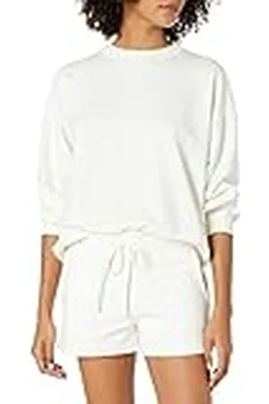 THE DROP Margot Sudadera Holgada de Manga Larga con Hombros Caídos y Cuello Redondo para Mujer, , XXS