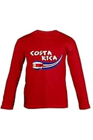 Supportershop – Camiseta para niño Costa Rica L/S, , FR: 2 XL (Talla Fabricante: 12 años)