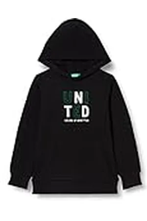 Benetton Camiseta M/L 3J68C200X Sudadera con Capucha DE Manga Larga, , 130 para Niños