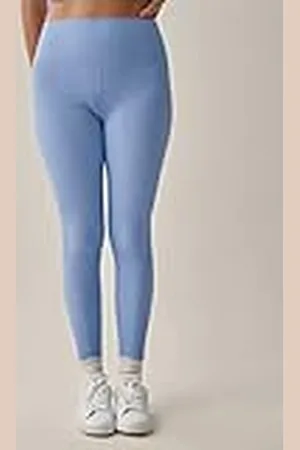 Black Limba Vera- Legging Deportivo para Mujer de Cintura Media con Tejido canalé