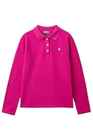 Benetton Camiseta Polo M/L 3WG9C300X Camisa, , 150 cm para Niñas