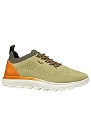 Geox U SPHERICA E, Zapatillas Hombre, Pistachio/Orange, 39 EU