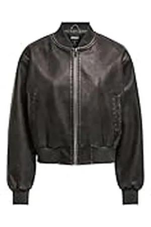 ONLY Onljane-Bomber de Piel sintética Lavada Chaqueta, , L para Mujer