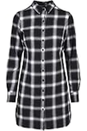 Urban classics Ladies Cotton Check Shirt Dress Vestido Mujer, , M