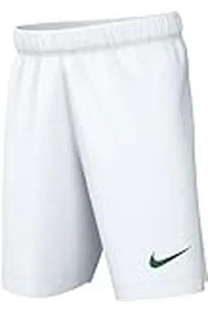 Nike Dry Park III, Bermudas, Blanco/Verde Pino, S, Chico