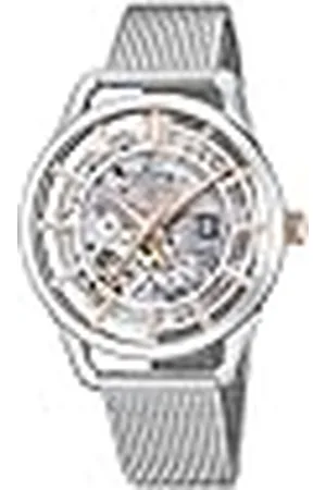 Festina Reloj Mujer F20627/1 Automatico Caja de Acero Inoxidable 316l Plateado Correa de Acero Inoxidable 316l Plateado