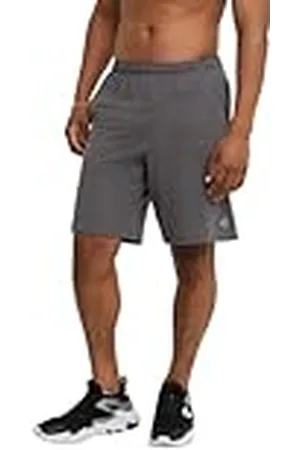 Champion Auténticos hombres de algodón Jersey – Pantalones cortos con bolsillos, gris oscuro, Medium