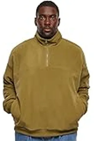 Urban classics Basic Polar Fleece Troyer Sudadera, , S para Hombre